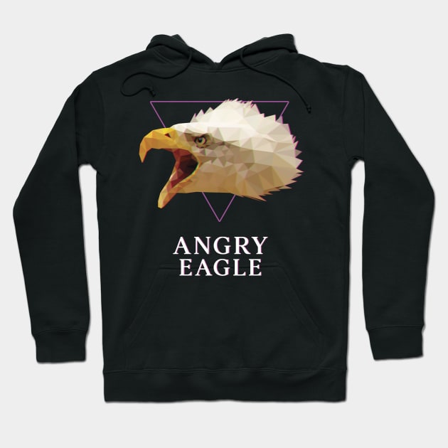 Angry eagle Hoodie by Jackson Lester